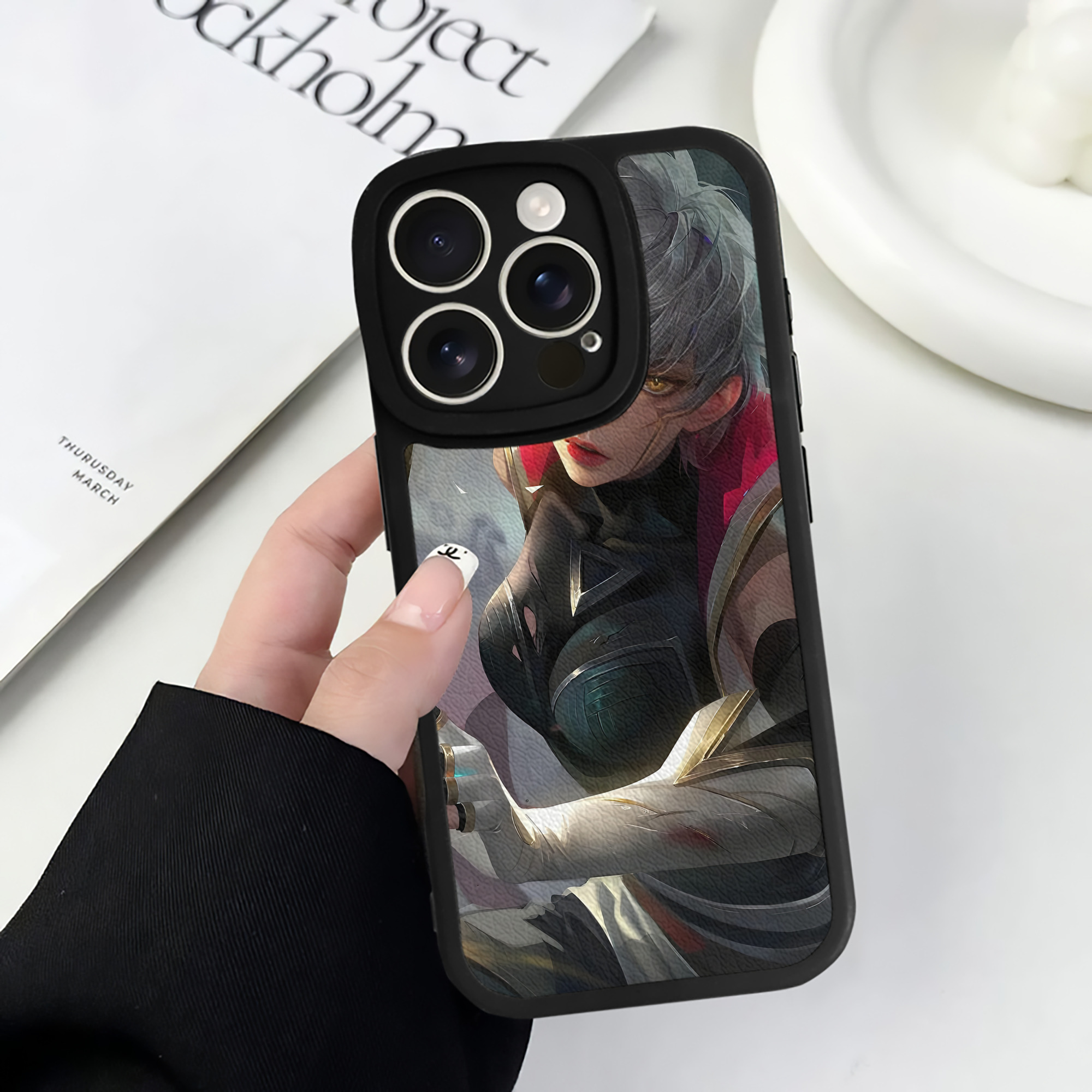 リーグ・オブ・レジェンド League of Legends LOL 【iPhone 16シリーズ対応】シリコンスマホケース（レザー調） 材質：シリコン